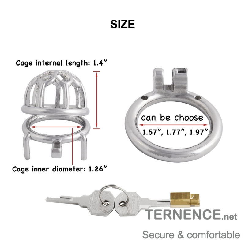 Male's Chastity Device Cage Stainless Steel Trainer Kit for Men Chasity Cage