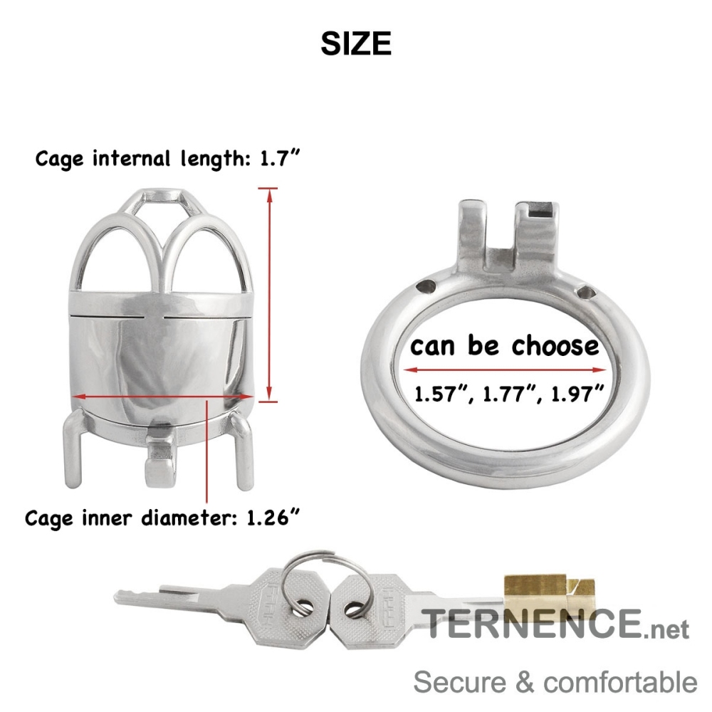 Men's Chasity Device Stainless Steel Male Chastity Cage Lock for The Best Men Companion