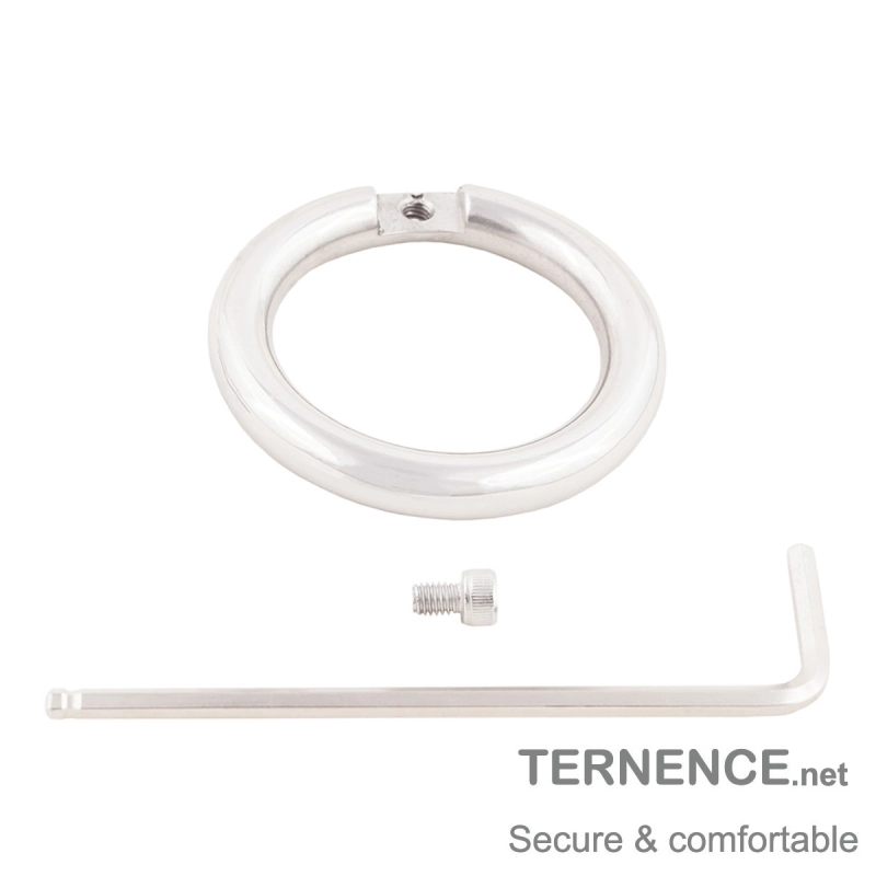 Male's Cock Cage Flat Closed Base Ring for Chasity Cages Device Stainless Steel Virginity Lock