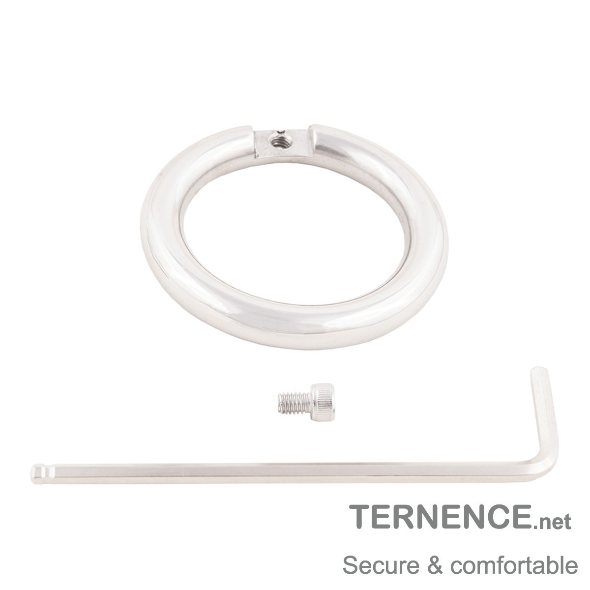 Male's Cock Cage Flat Closed Base Ring for Chasity Cages Device Stainless Steel Virginity Lock