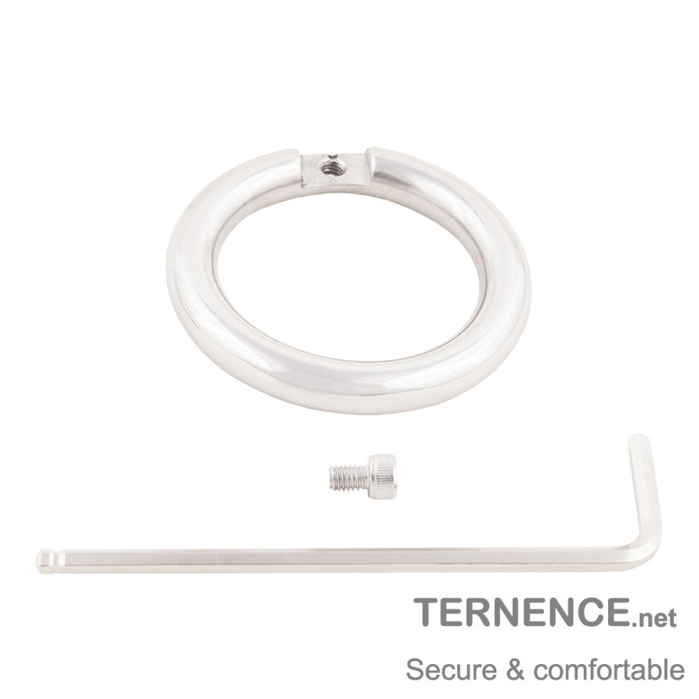 Male's Cock Cage Flat Closed Base Ring for Chasity Cages Device Stainless Steel Virginity Lock