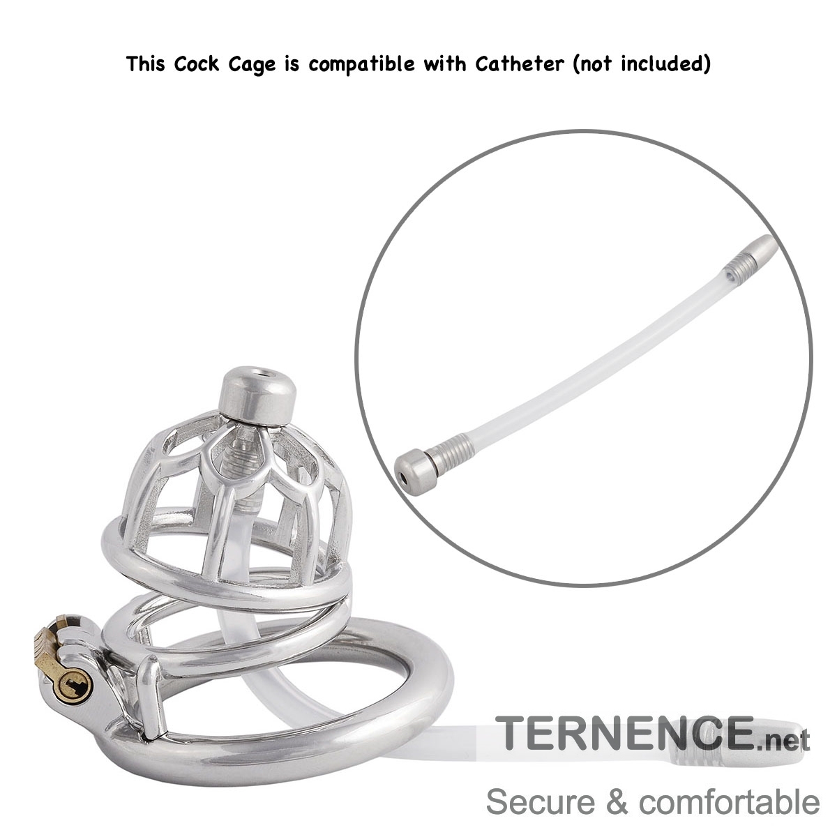 Male's Chastity Device Cage Stainless Steel Trainer Kit for Men Chasity Cage