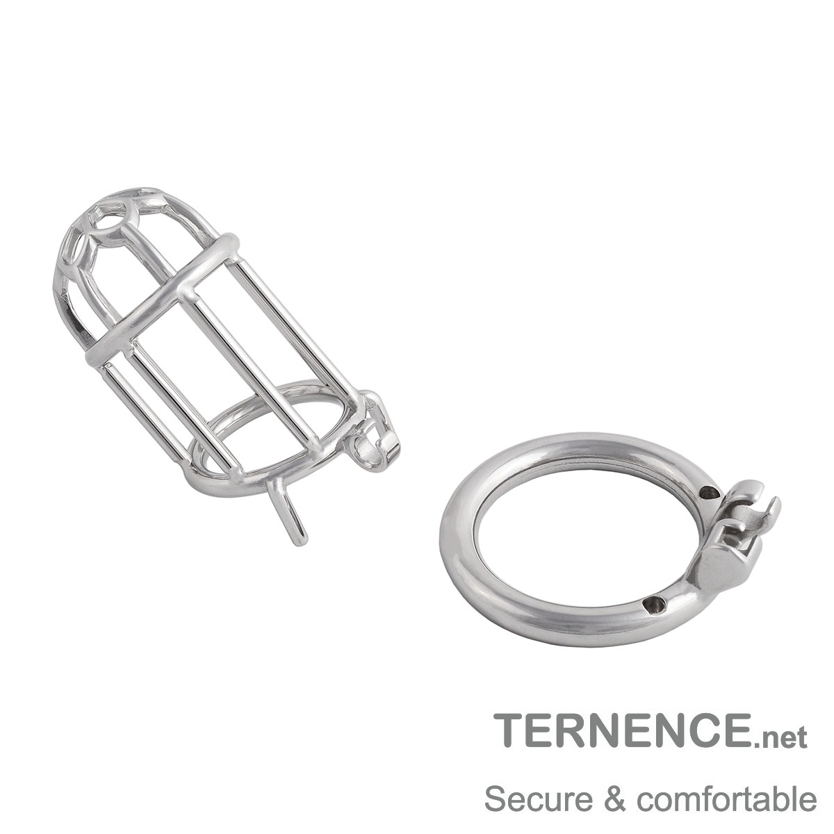 Men's Stainless Steel Male Pennis Lock Cook Penis Ring Cage Male Chastity Device Penis Cage Prevent Erection Toy