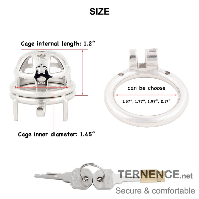 Short Male Cock cage Chastity for Men Stainless Steel Chasity Locked Men's Virginity Lock