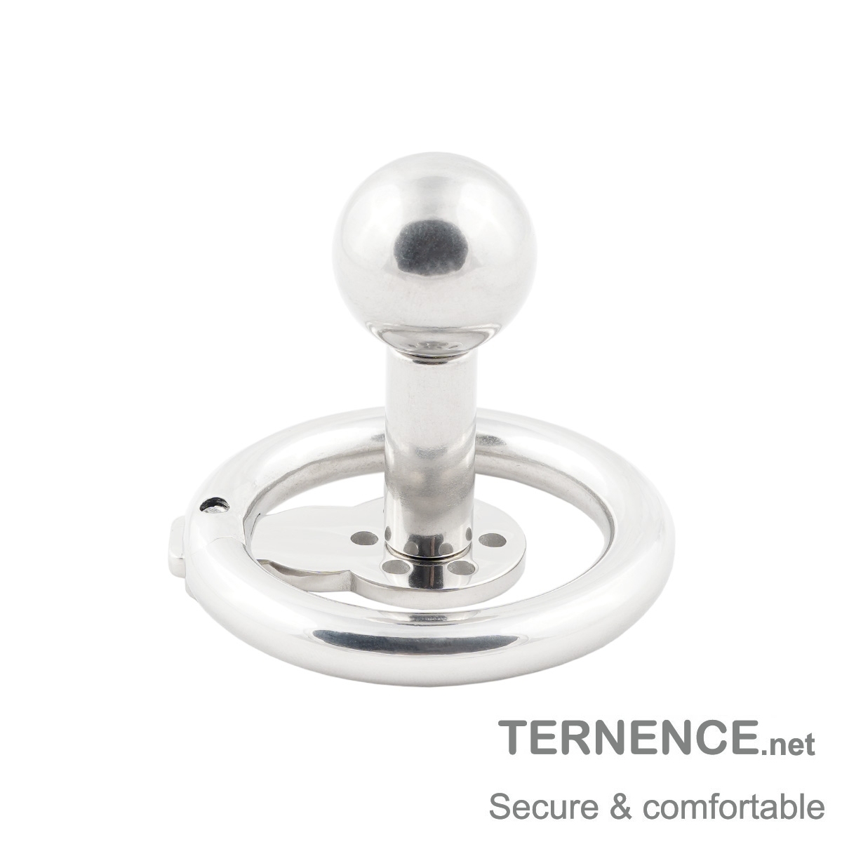 Male Metal Chastity Lock Negative Solid Steel Ball Post Inverted Penis cage for SM Penis Exercise Sex Toys