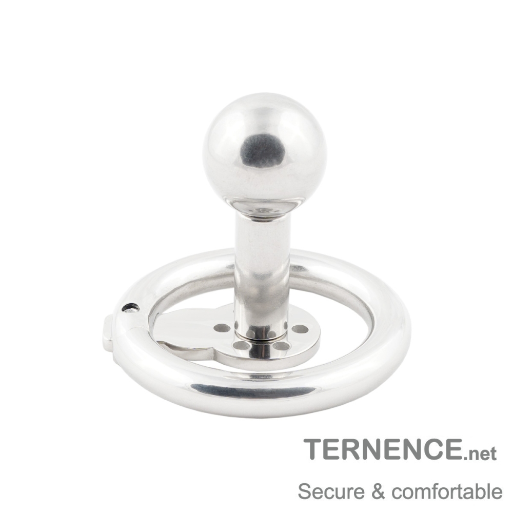 Male Metal Chastity Lock Negative Solid Steel Ball Post Inverted Penis cage for SM Penis Exercise Sex Toys