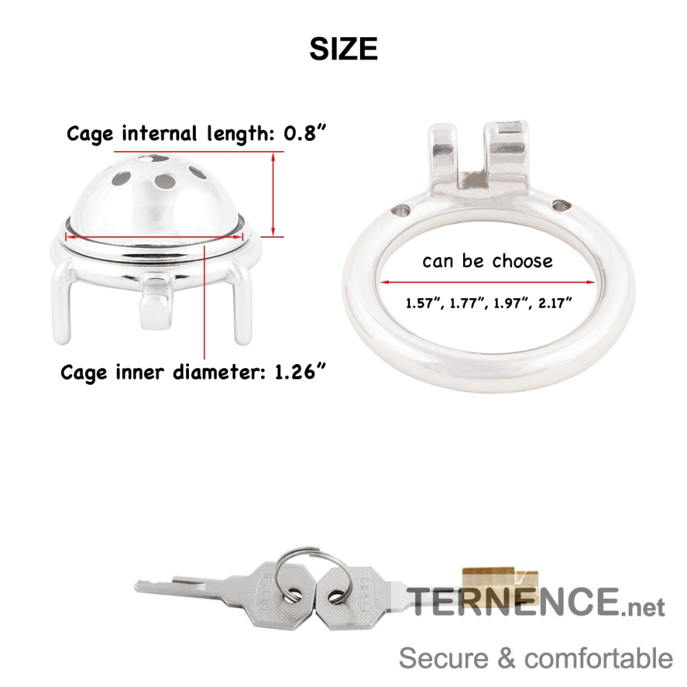 Male Short Chastity Device Stainless Steel Men's Virginity Lock SM Penis Exercise Sex Toys