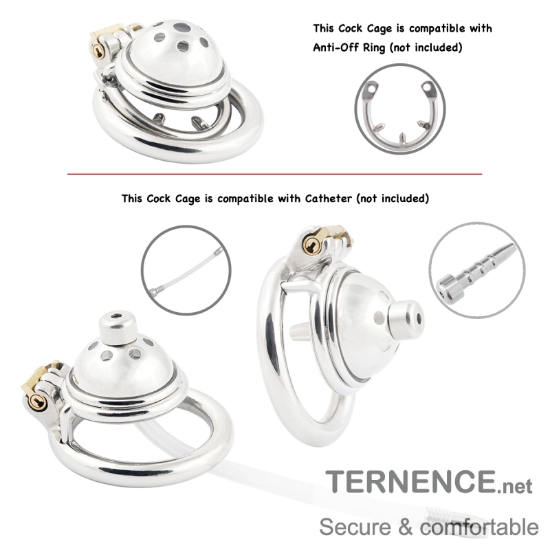 Male Short Chastity Device Stainless Steel Men's Virginity Lock SM Penis Exercise Sex Toys