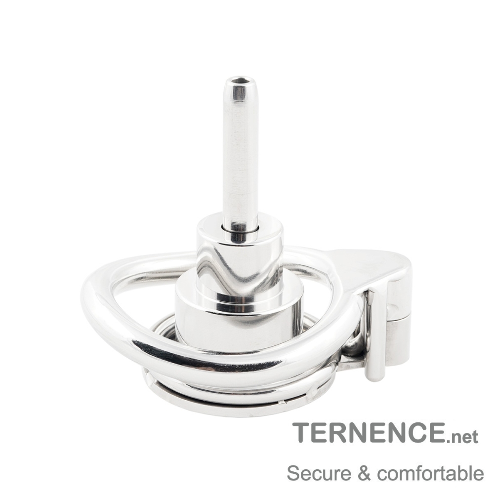 Men's Chastity cage Negative Flat Extreme Small Stainless Steel Contrary casity cage with Stainless Steel Catheter