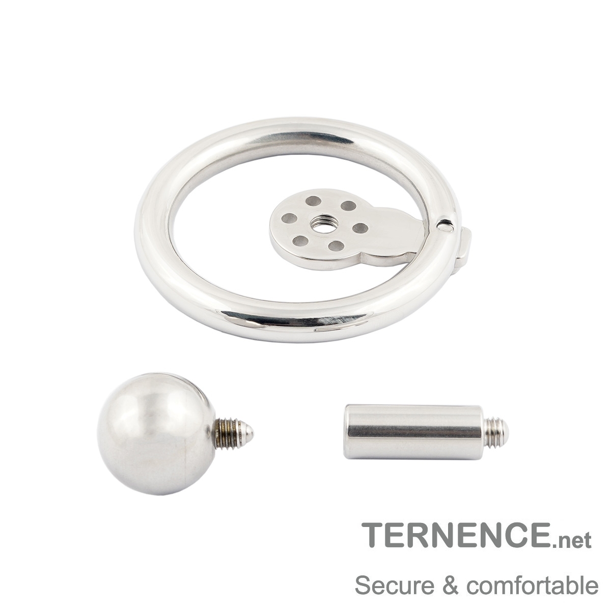 Male Metal Chastity Lock Negative Solid Steel Ball Post Inverted Penis cage for SM Penis Exercise Sex Toys