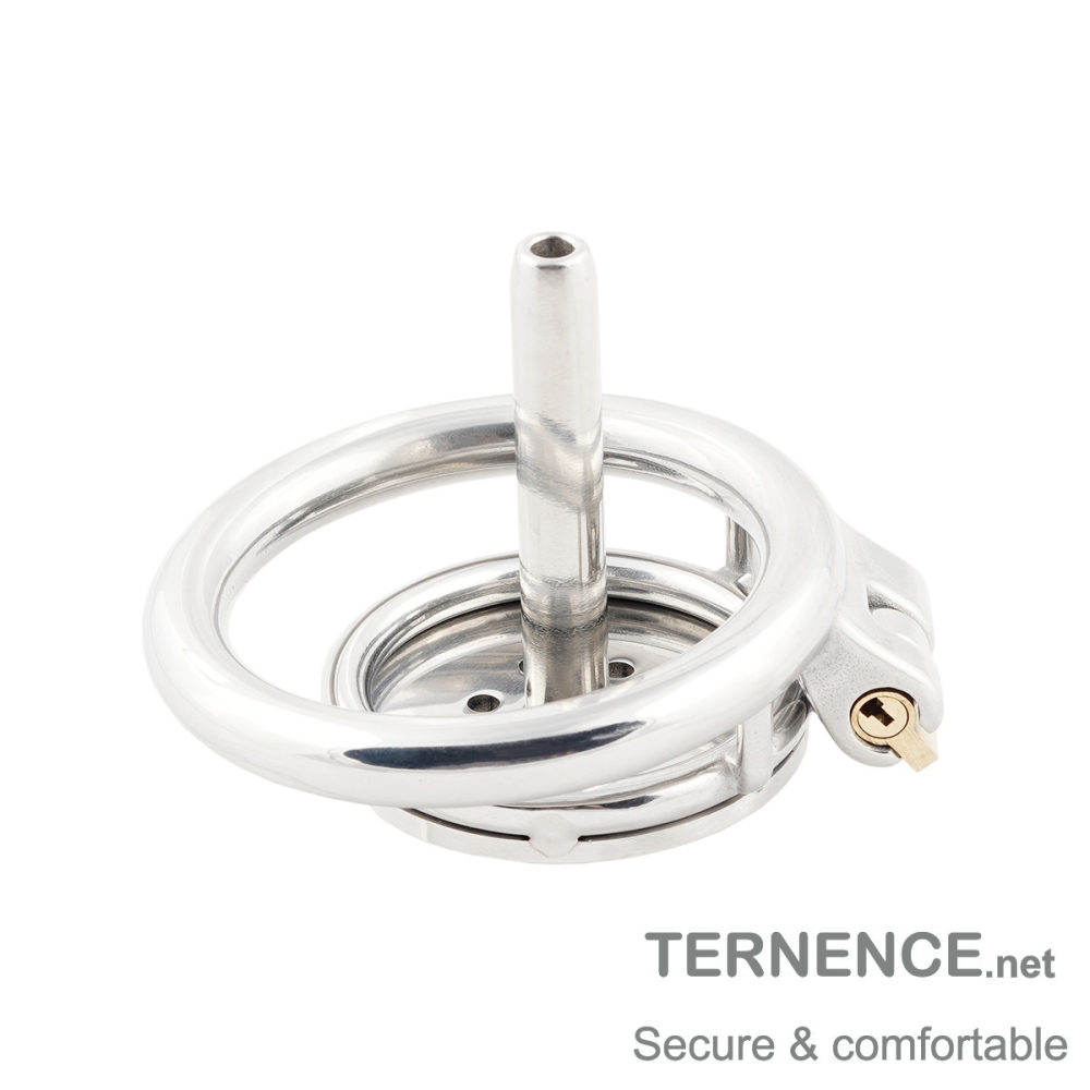 Male Super Short Chastity Device Cage Men's Penis Lock with Stainless Steel Catheter
