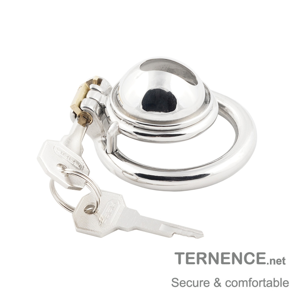 Chastity Device Short Stainless Steel Cock Cage Easy to Wear Male Game Sex Toy