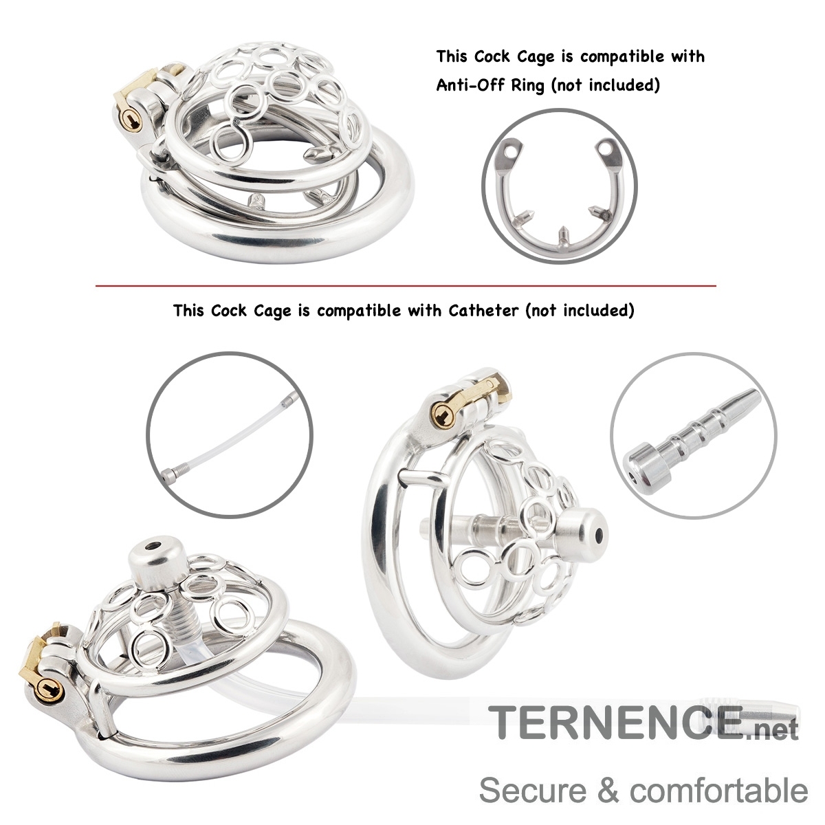 Male Chastity Device Super Short 304 Stainless Steel Men's Penis Lock