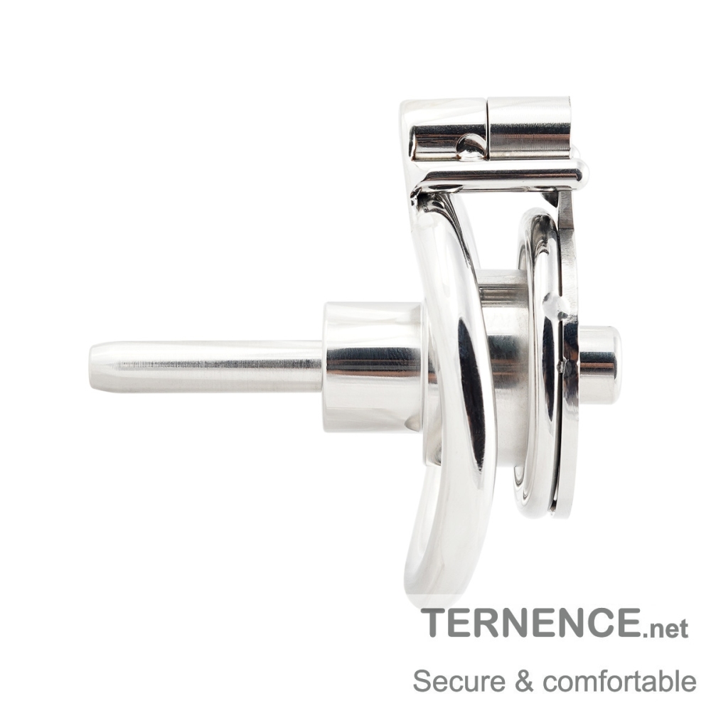 Men's Chastity cage Negative Flat Extreme Small Stainless Steel Contrary casity cage with Stainless Steel Catheter