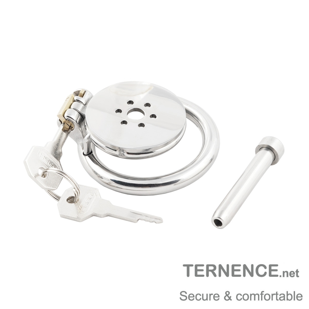 Male Super Short Chastity Device Cage Men's Penis Lock with Stainless Steel Catheter