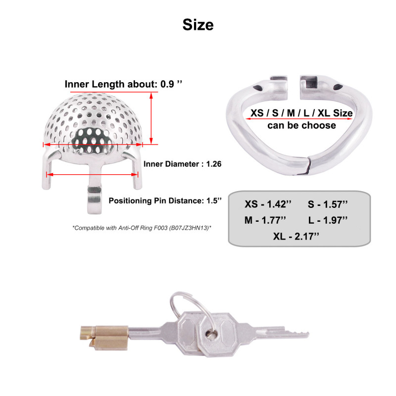 TERNENCE Super Small Male Cock Cage Chastity Belt 304 Steel Stainless Easy to Wear Adult Game Sex Toy