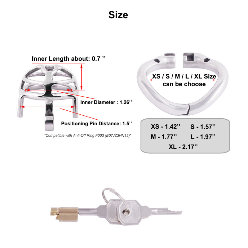 TERNENCE Small Size Male Chastity Cage Ergonomic Design Hinged Ring Cock Cage Penis Lock Adult Game Sex Toys