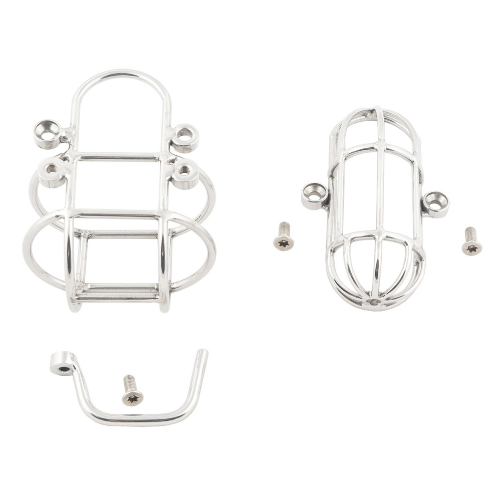 TERNENCE Large Detachable Male Chastity Device Steel Stainless Cock Cage Penis Ring Lock Adult Game Sex Toy