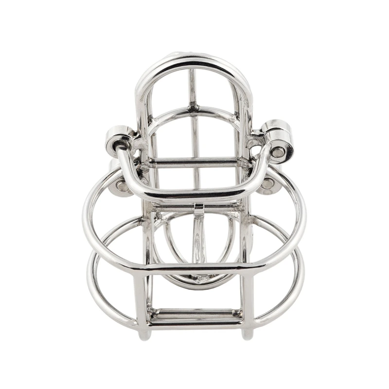TERNENCE Large Detachable Male Chastity Device Steel Stainless Cock Cage with PA Puncture SM Penis Exercise Sex Toys