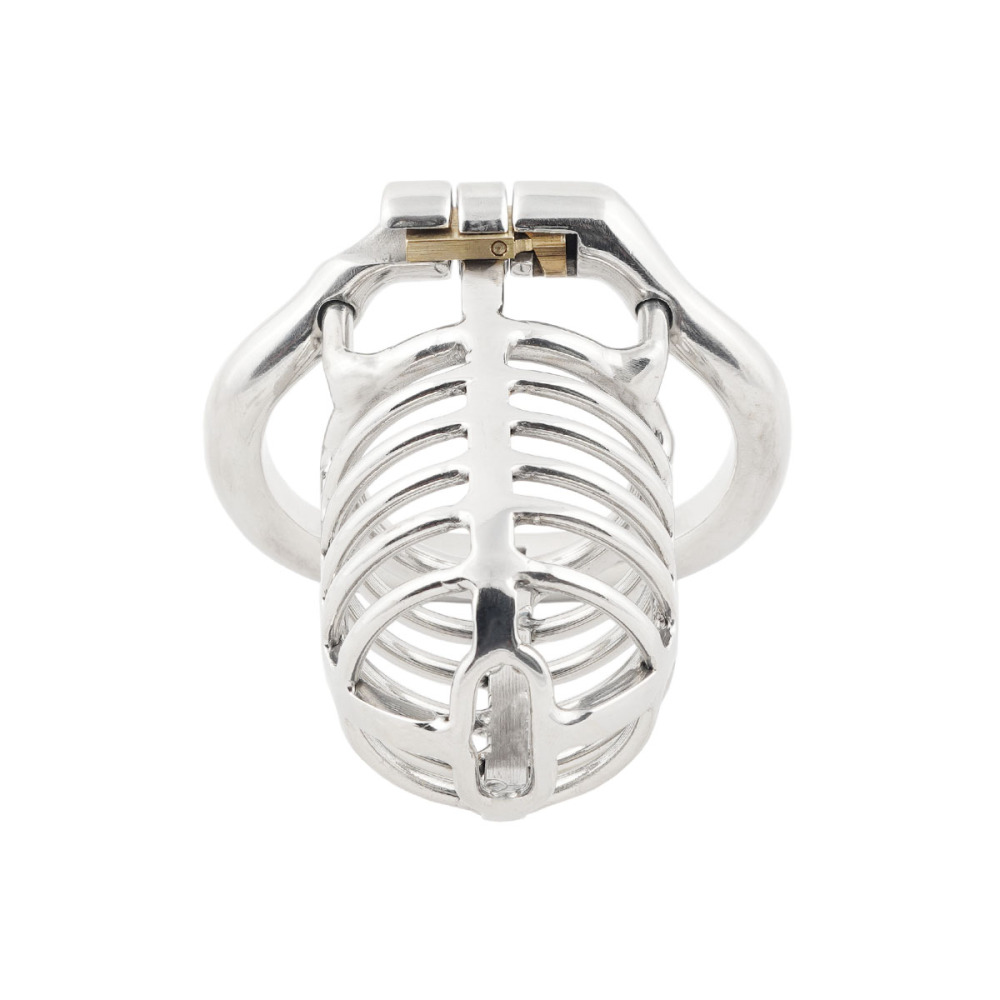 TERNENCE Long Size Men's Metal Chastity Device Ergonomic Design Hinged Ring Cock Cage Penis Lock Adult Game Sex Toys