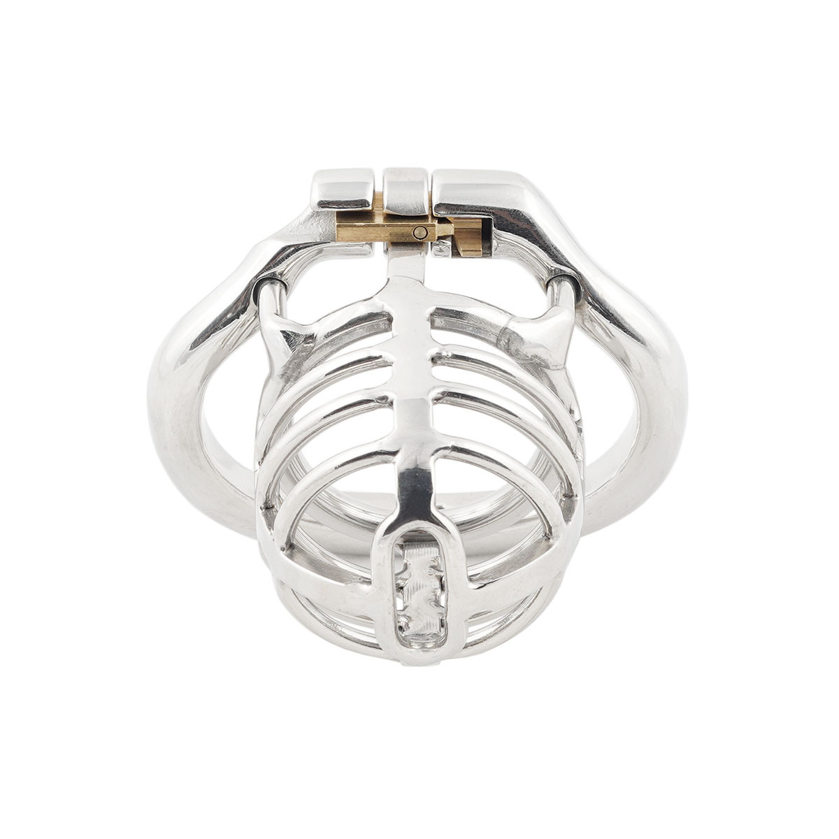 TERNENCE Medium Size Metal Male Chastity Device Ergonomic Design Hinged Ring Cock Cage Penis Lock Adult Game Sex Toys