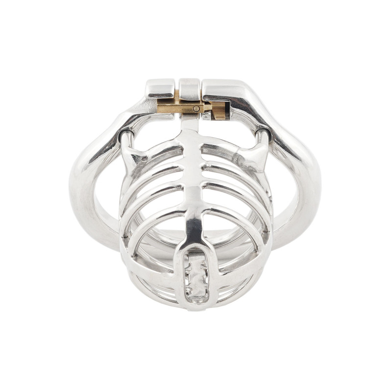 TERNENCE Medium Size Metal Male Chastity Device Ergonomic Design Hinged Ring Cock Cage Penis Lock Adult Game Sex Toys