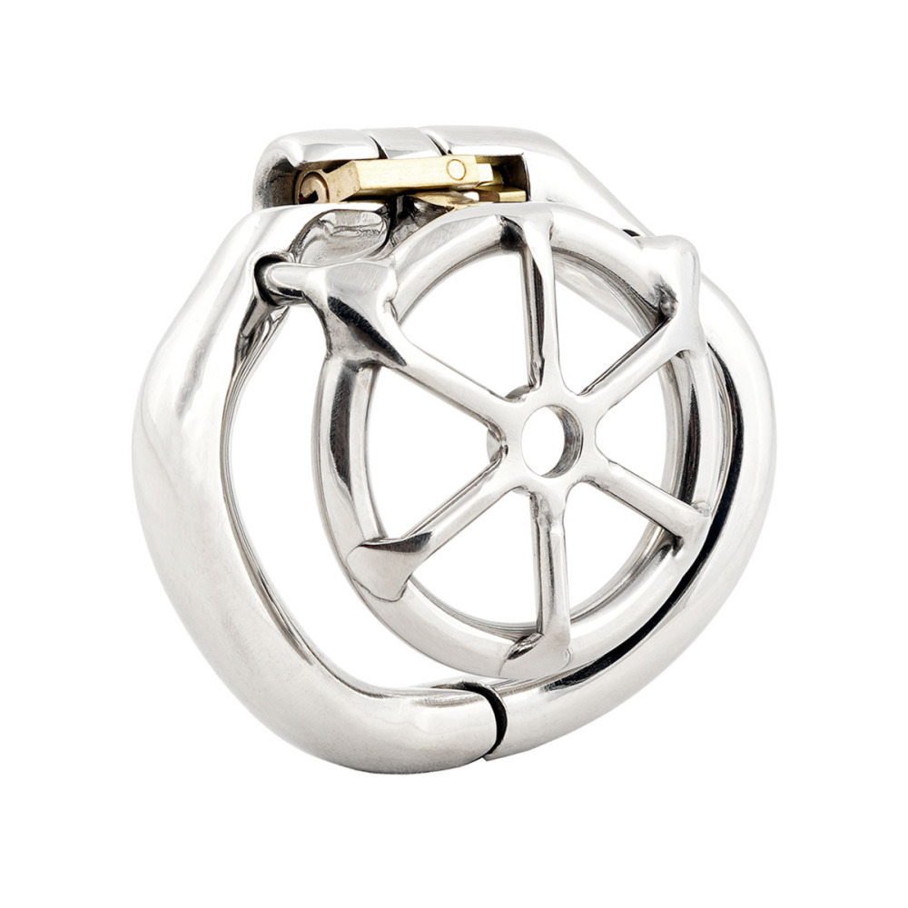 TERNENCE Male Flat Cage Super Short Chastity Device Stealth Lock Chastity Belt for Men SM Penis Exercise Sex Toys