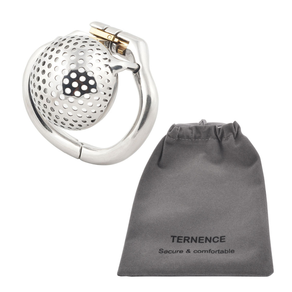 TERNENCE Super Small Male Cock Cage Chastity Belt 304 Steel Stainless Easy to Wear Adult Game Sex Toy