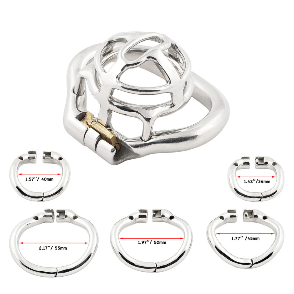 TERNENCE Small Size Male Chastity Cage Ergonomic Design Hinged Ring Cock Cage Penis Lock Adult Game Sex Toys