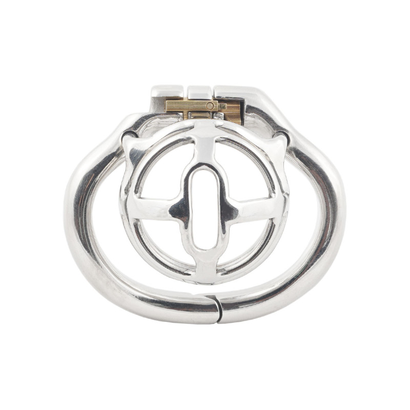 TERNENCE Small Size Male Chastity Cage Ergonomic Design Hinged Ring Cock Cage Penis Lock for Hinged Ring (only cages do not include rings and locks)