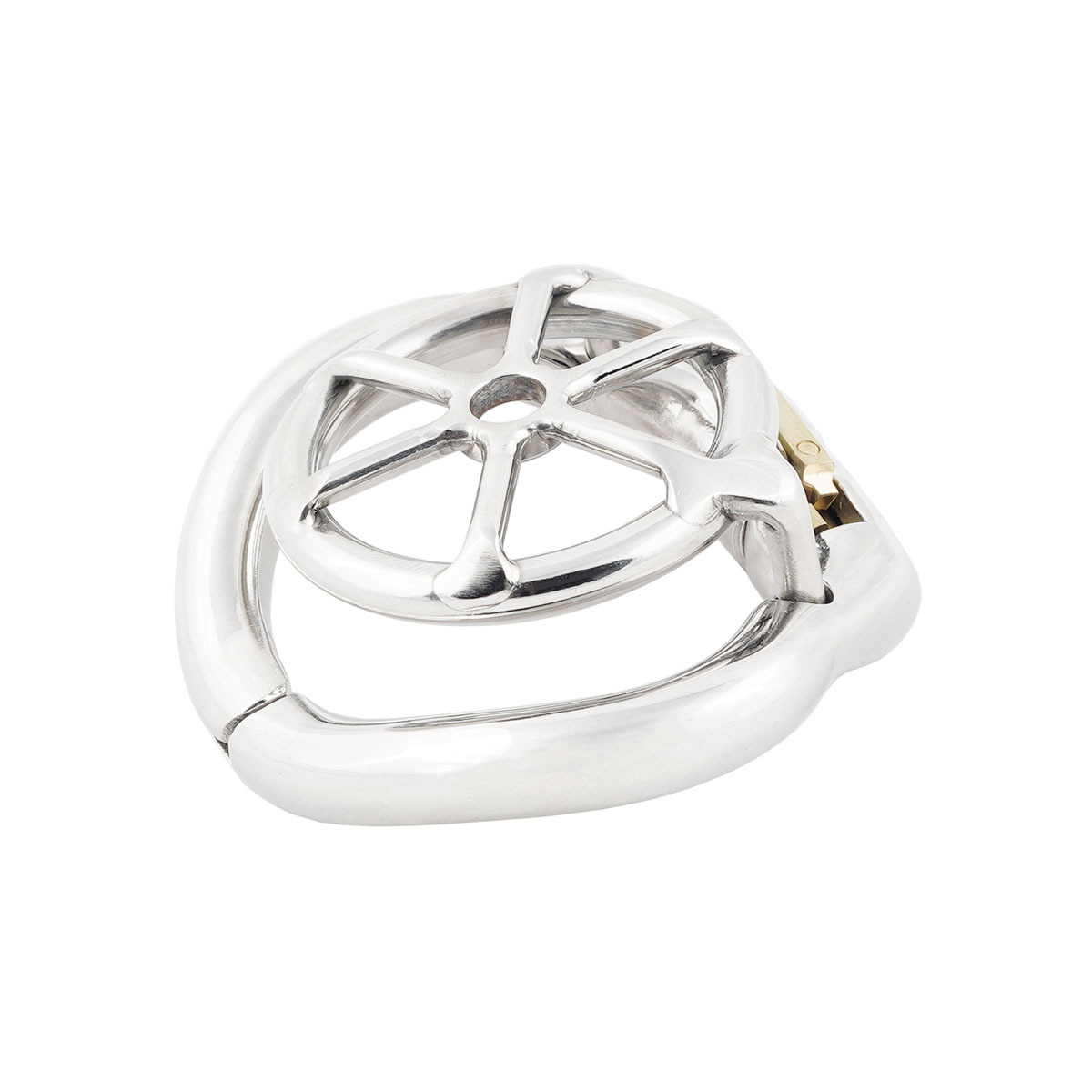 TERNENCE Male Flat Cage Super Short Chastity Device Stealth Lock Chastity Belt for Hinged Ring (only cages do not include rings and locks)