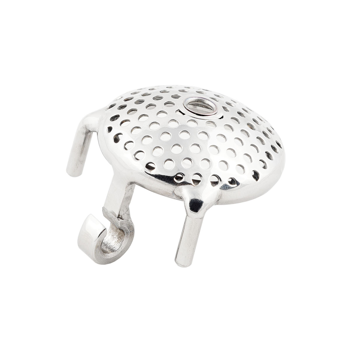 TERNENCE Super Small Cock Cage Male Flat Chastity Device Steel Stainless Virginity Lock Belt for Hinged Ring (only cages do not include rings and locks)