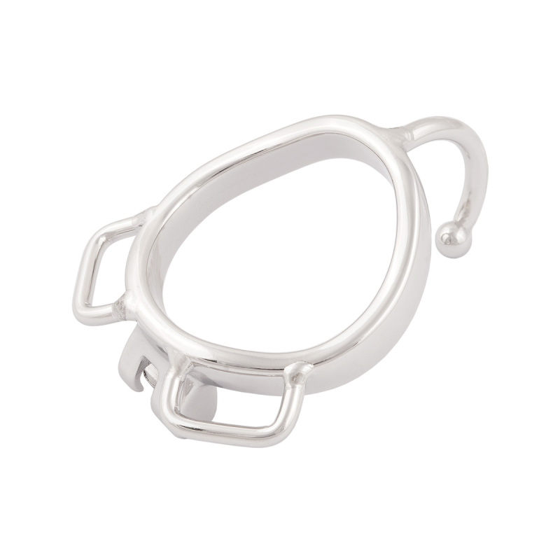 Chastity cage Closed Base Ring Attachable Belt Ergonomic Design Cock cage Base Ring with Separation Hook Men's Chasity Device Stainless Steel Virginity Lock