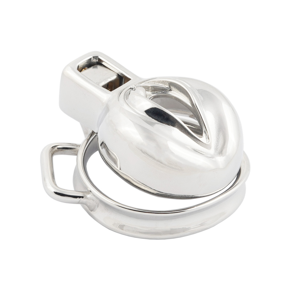 Closed Base Ring Attachable Belt Ergonomic Design Chastity cage Base Ring for Men's Chasity Device Stainless Steel Virginity Lock Cock cage