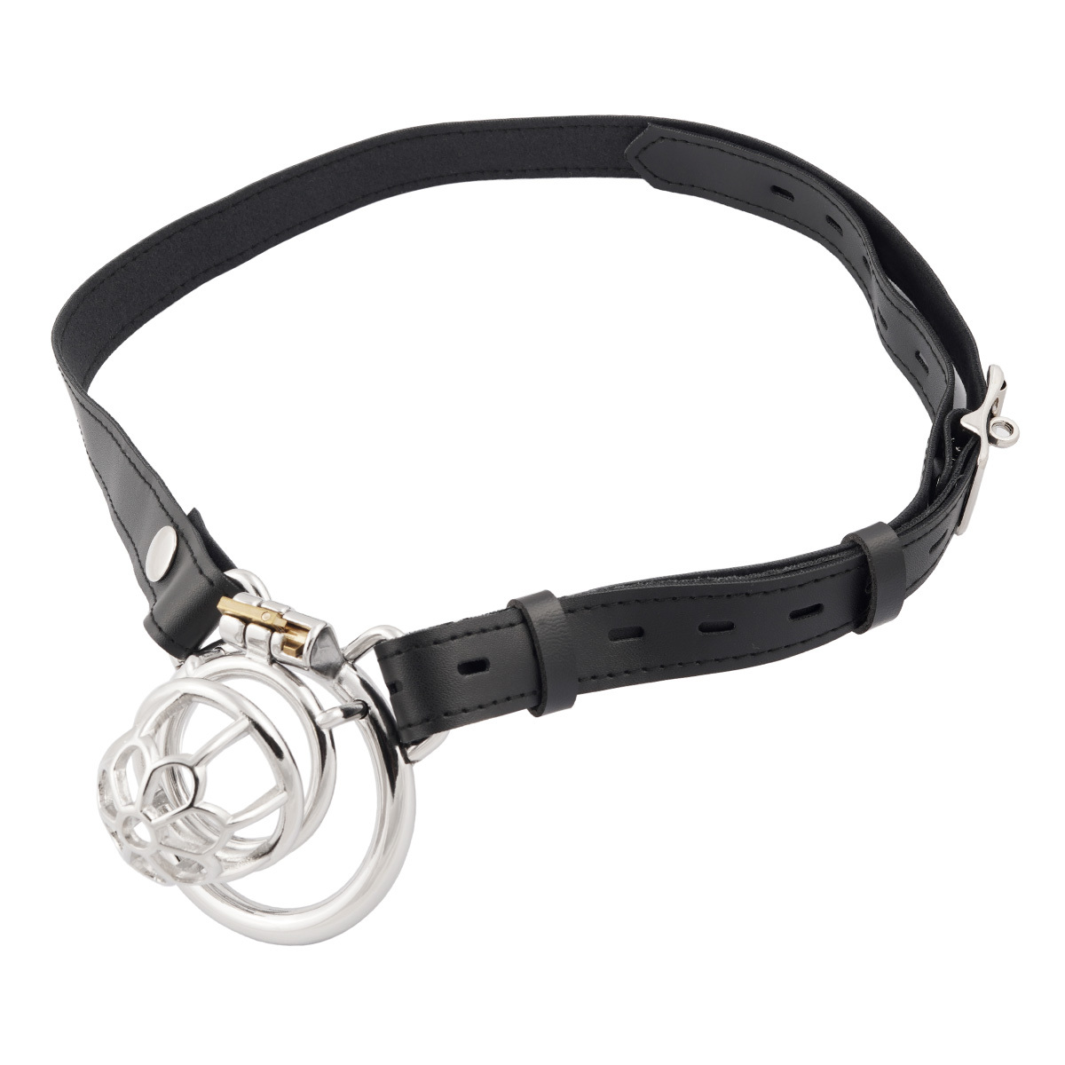 Chastity Device cage Closed Base Ring Attachable Belt Cock cage Base Ring for Men's Chasity cage Stainless Steel Virginity Lock
