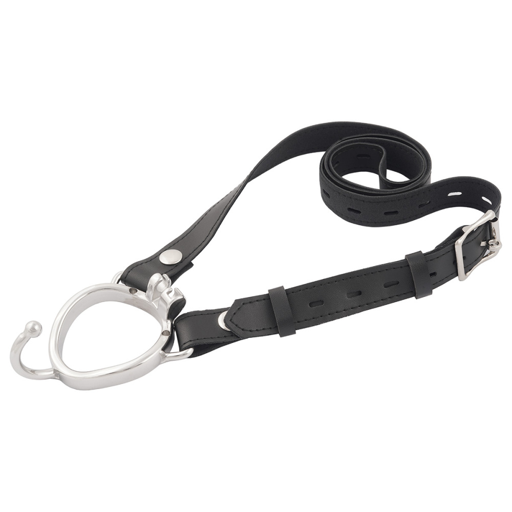 Chastity Device Closed Base Ring Belt for Cock Cage Base Ring Removable PU Belt