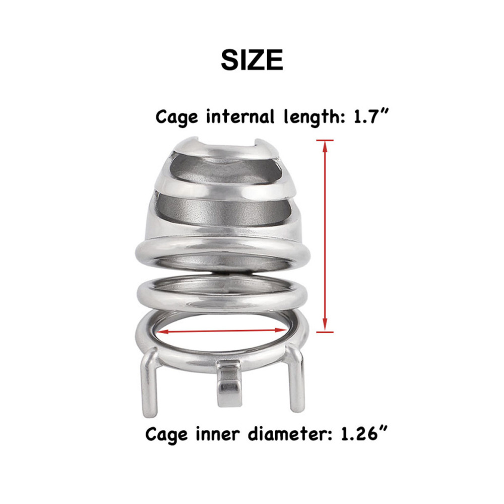 Male's Chastity Devices Cage Stainless Steel Trainer Kit for Men Chasity Cage (only cages do not include rings and locks)