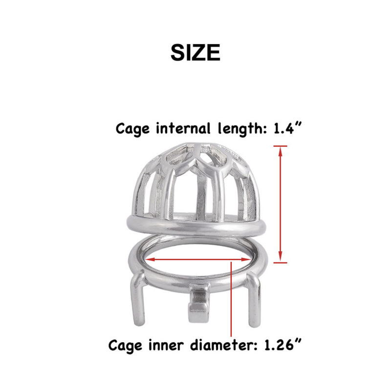 Male's Chastity Device Cage Stainless Steel Trainer Kit for Men Chasity Cage (only cages do not include rings and locks)