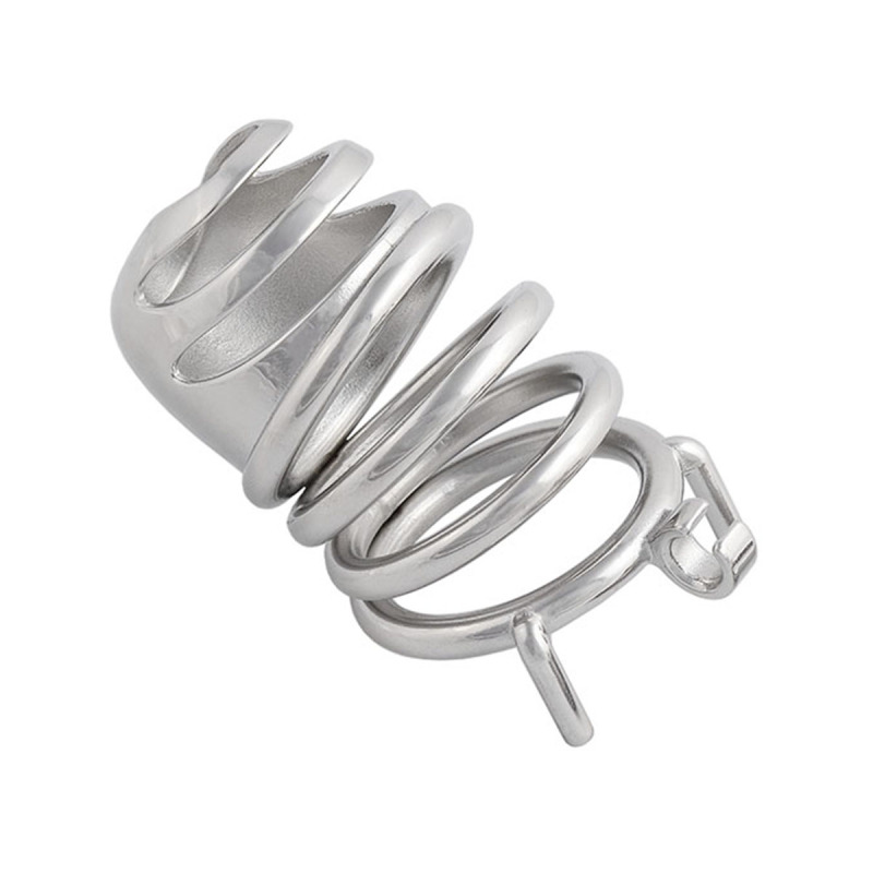 Male's Stainless Steel Chasity Cages Device Trainer Kit for Adult Game Sex Toy (only cages do not include rings and locks)