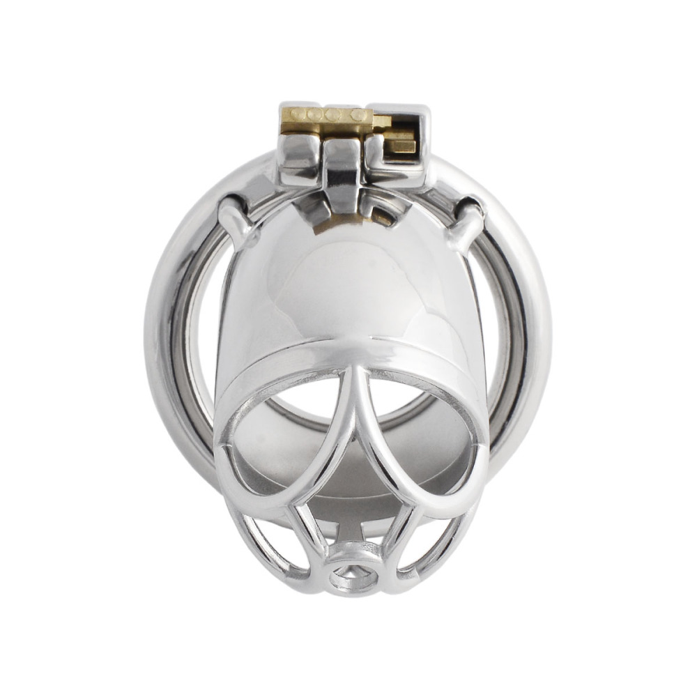 Male Chastity Device Cock Cage Stainless Steel Men's Pennis Lock Penis Ring Cage Men's Abstinence Virginity Lock