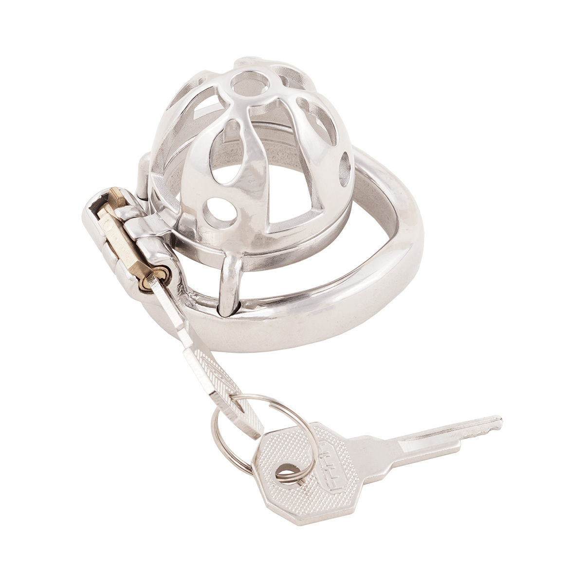 Small Male Chastity Cage Device Stainless Steel Ergonomic Design Male Locked SM Penis Exercise Sex Toys (only cages do not include rings and locks)