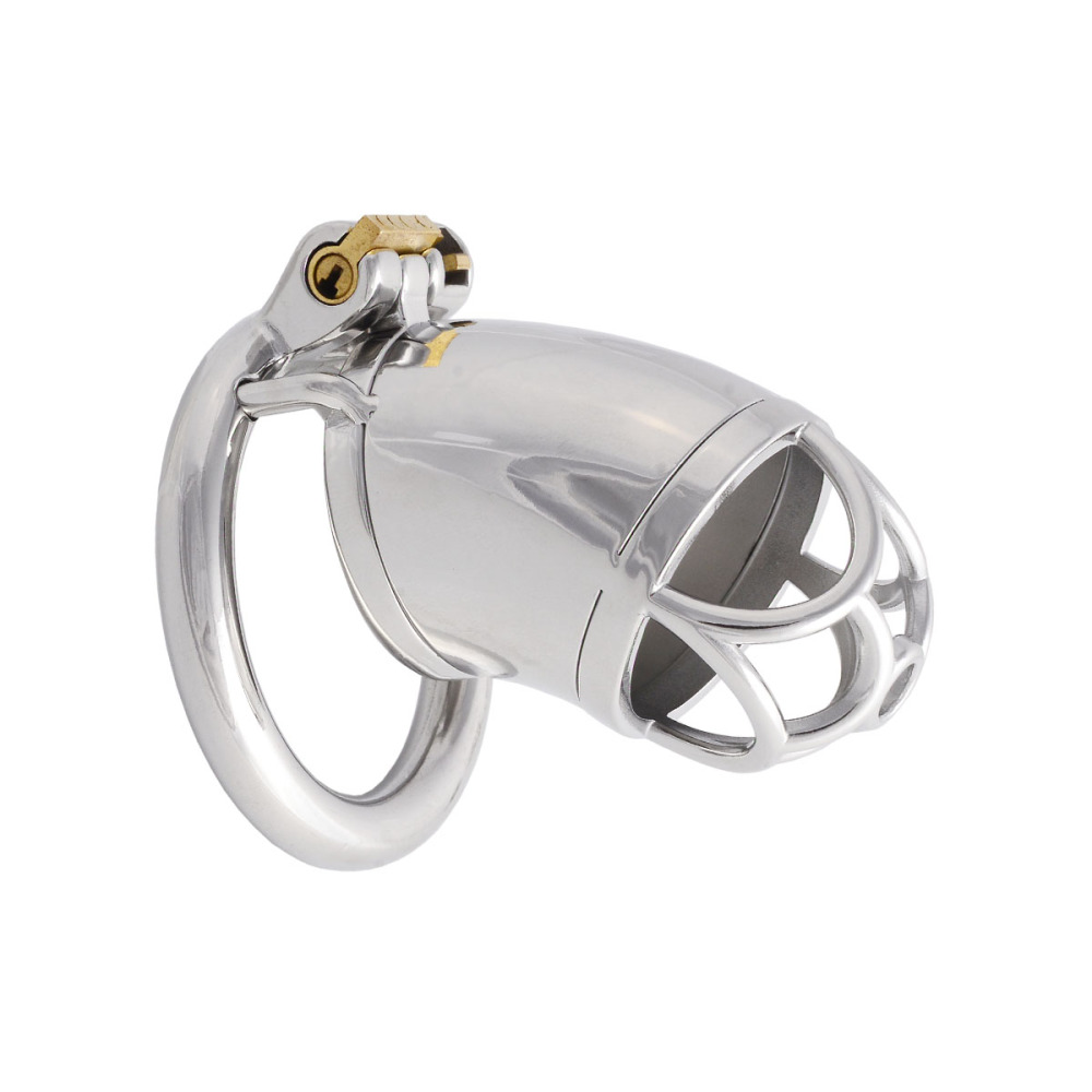 Male Chastity Device Cock Cage Stainless Steel Men's Pennis Lock Penis Ring Cage Men's Abstinence Virginity Lock