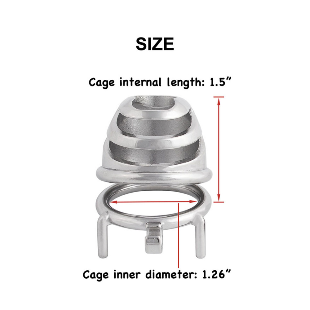 Stainless Steel Men's Chastity Cage Devices for Male's Chasity Guard (only cages do not include rings and locks)