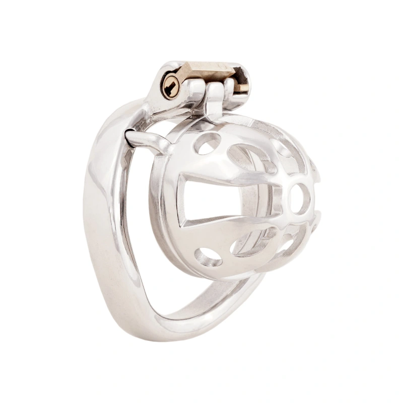 Small Male Chastity Cage Device Stainless Steel Ergonomic Design Male Locked SM Penis Exercise Sex Toys (only cages do not include rings and locks)