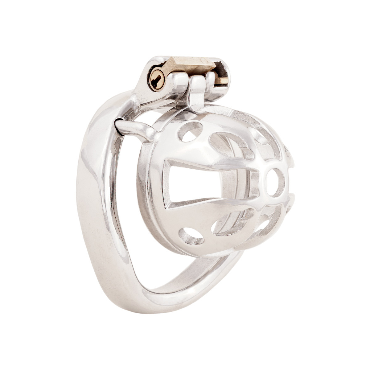 Small Male Chastity Cage Device Stainless Steel Ergonomic Design Male Locked SM Penis Exercise Sex Toys (only cages do not include rings and locks)