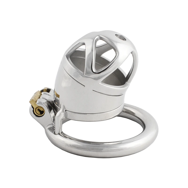 Men's Stainless Steel Male Pennis Lock Cock Penis Ring Cage Male Chastity Cage for Men Clothing (only cages do not include rings and locks)