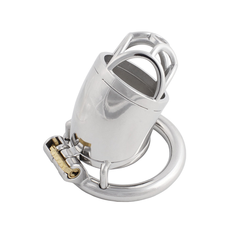 Male Chastity Device Cock Cage Stainless Steel Men's Pennis Lock Penis Ring Cage Men's Abstinence Virginity Lock
