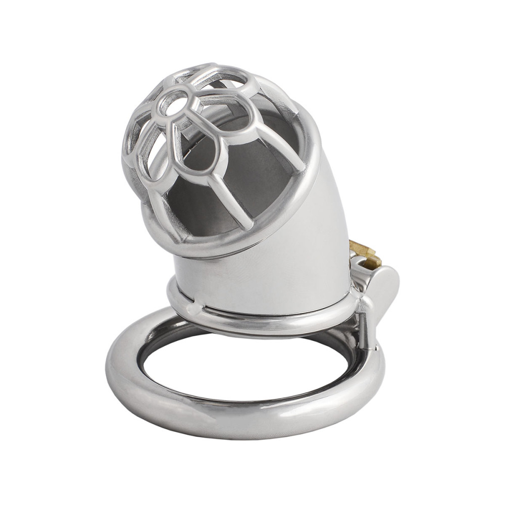 Chasity Cage for Men Metal Chastity Device Breathable Male Abstinence Chastity Lock Cock Cage Penis Cage Prevent Erection Toy (only cages do not include rings and locks)