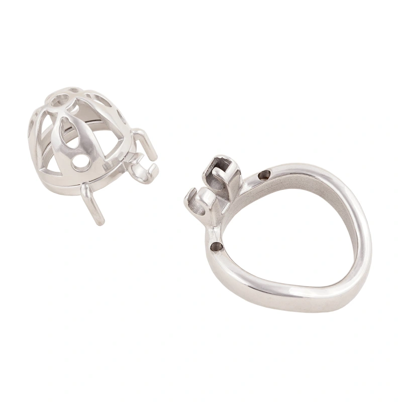 Small Male Chastity Cage Device Stainless Steel Ergonomic Design Male Locked SM Penis Exercise Sex Toys (only cages do not include rings and locks)