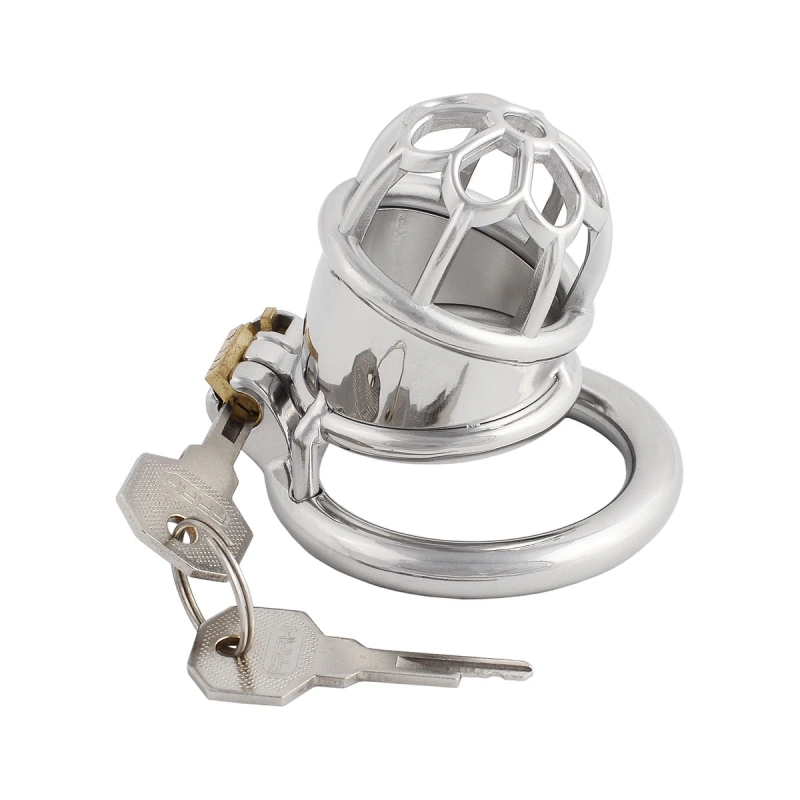 Men's Chastities Devices Stainless Steel Breathable Male Abstinence Chastity Lock Cock Cage (only cages do not include rings and locks)